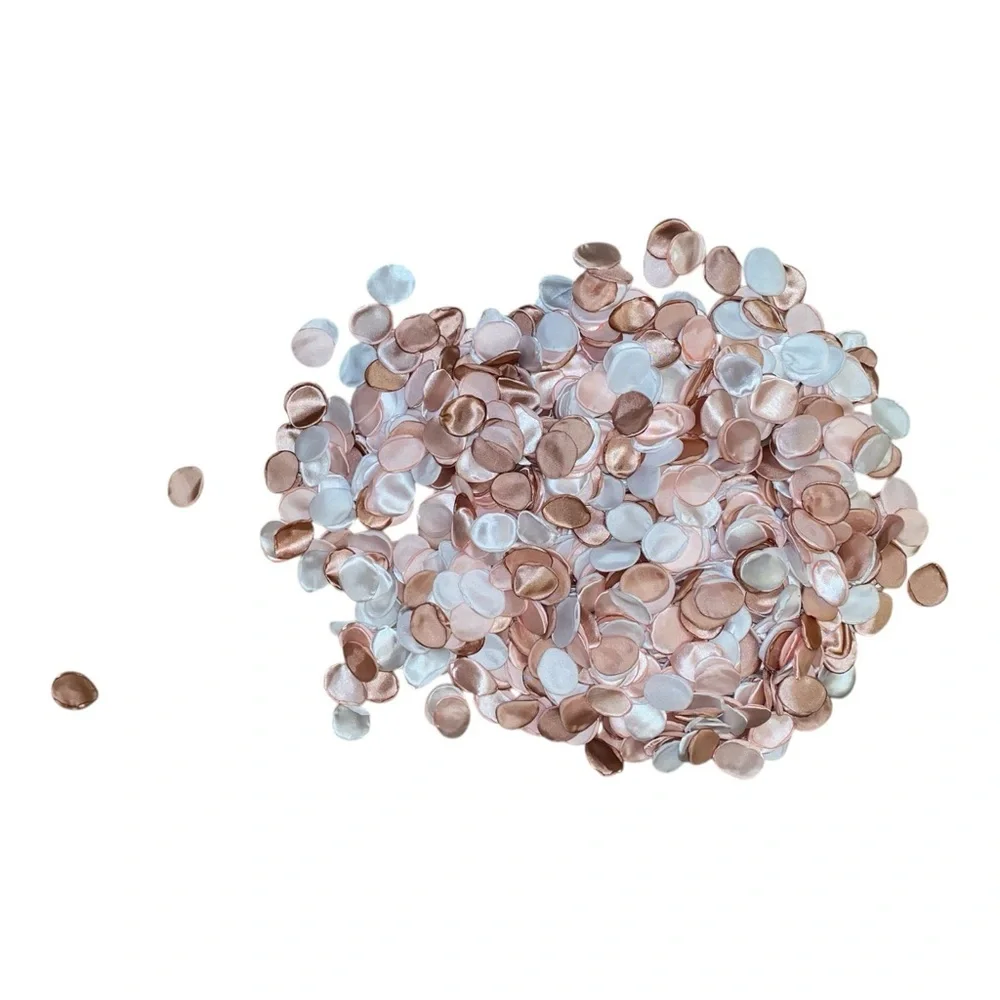 SATIN ROSE PETALS Wedding Accessories  800 CT Total-3 colors Mauve, Pink, White